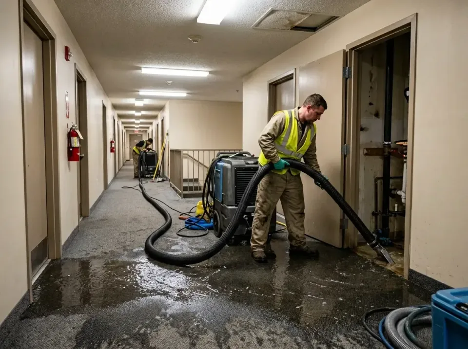 multi-unit-apartment-hallway-f-005 — frequently asked questions, Emergency Burst Pipe Water Extraction & Removal in Edgewate…